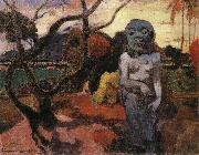 Paul Gauguin Presence of the Bad Dermon oil painting